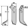 Couteau 235x60mm, gauche - Kuhn - 596032