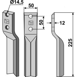 Dent rotative 225x50mm - Krone
