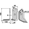 Couteau 190x80mm, gauche - Sauerburger - 3426
