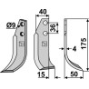 Couteau 175x40mm, droit - Tielbürger - KB-001-005