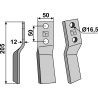Dent rotative 205x50mm, gauche - Howard - 647254