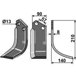 Couteau 210x90mm, droit - Howard - 4439/610769