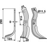 Couteau 290x45mm, gauche - Howard - 626093(624398)