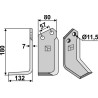 Couteau 180x80mm, gauche - Howard - 624400