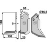 Couteau 180x80mm, gauche - Howard - 9862(9919)