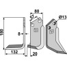 Couteau 180x80mm, gauche - Howard - 73000103903V