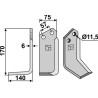Couteau 170x75mm, gauche - Howard - 9900(9923)