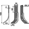 Couteau 180x30mm, gauche - Honda - F.201