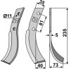 Couteau 235x35mm, droit - Honda - 510-560