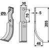 Couteau 205x30mm, droit - Honda - F300