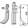 Couteau 210x40mm, droit - Hako - 90-05836-3