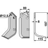 Couteau 197x80mm, droit - Gramegna - ZL904