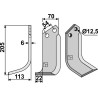 Couteau 205x70mm, gauche - Goldoni - 9507