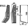Couteau 199x45mm, droit - Goldoni - 2692