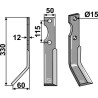 Couteau 330x50mm, gauche - Forigo-Roteritalia - D450010030