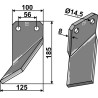 Dent rotative 185x100mm, gauche - Forigo-Roteritalia - G4595100