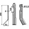 Couteau 265x40mm, gauche - Forigo-Roteritalia - 350010030