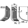 Couteau 175x70mm, droit - Forigo-Roteritalia - F2095010D