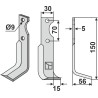 Couteau 150x30mm, droit - Fort
