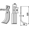 Couteau 225x45mm, droit - FM-Matras - R5 R100