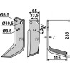 Couteau 235x65mm, droit - Fahr - SE 1 C 62A
