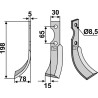 Couteau 198x30mm, gauche - Eurosystem - 260015211