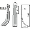 Couteau 205x40mm, droit - Eurosystem - 220015206