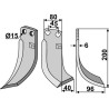 Couteau 200x80mm, droit - Eberhardt - 1560