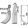 Couteau universel 220x45mm, droit - Diesse