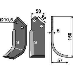 Couteau 150x50mm, droit - Comeb