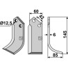 Couteau 145x60mm, droit - Comeb - R22/FPR-FPSR