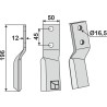 Dent rotative 196x50mm, gauche - Celli - 422631