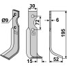 Couteau 195x30mm, droit - Casorzo - CU 125