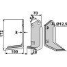Couteau 172x70mm, gauche - Carraro Antonio