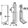 Couteau 185x30mm, gauche - Carraro Antonio - 6809008