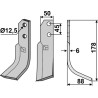 Couteau 178x50mm, droit - Carraro Antonio - 6809002
