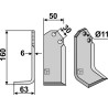 Couteau 160x50mm, gauche - CAB - RINGO M10