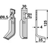 Couteau 125x30mm, droit - Bungartz - E 5 2056