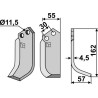 Couteau 162x55mm, droit - Bungartz - N 5265