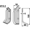 Couteau 180x50mm, droit - Brumital-Agris