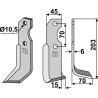 Couteau 203x45mm, droit - Brumital-Agris