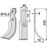 Couteau 220x40mm, droit - Brumital-Agris - 20809003