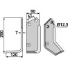 Couteau 200x80mm, gauche - Breviglieri - B2-B12-BV2 (20439)