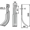 Couteau 197x30mm, droit - Grillo (Pinza) - 39011