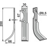 Couteau 197x30mm, gauche - Grillo (Pinza) - 39012