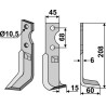 Couteau 208x45mm, droit - Benassi - S.300 (18-7) - 6CM0800