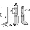 Couteau 208x45mm, gauche - Benassi - S.300 (18-7) - 6CM0900