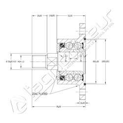 Palier pour cover-crop Kverneland - RF30701X0