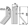 Couteau 220x70mm, droit - Badalini - FM 6401 A