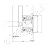 Palier pour cover-crop 5 trous rond 12,5mm / 112mm - AG012784